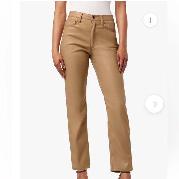 Joes Jeans tan leather pants size 26 - Picture 1 of 6